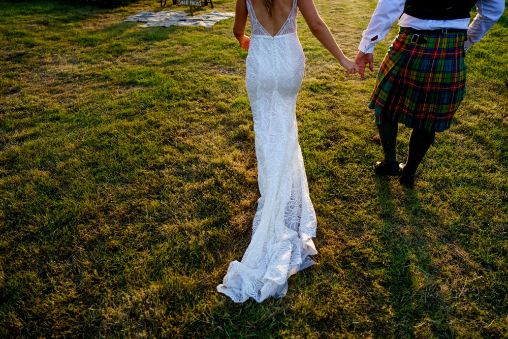 Bride Bridal Dress Gown Made With Love Lace Train Veil Park Farm Wedding Everybody Smile Photography