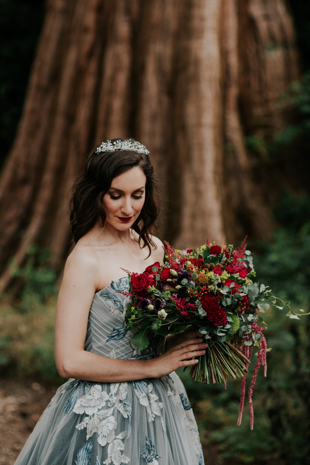 Bouquet Flowers Bride Bridal Red Rose Astilbe Amaranthus Snow White Wedding Inspiration Joasis Photography