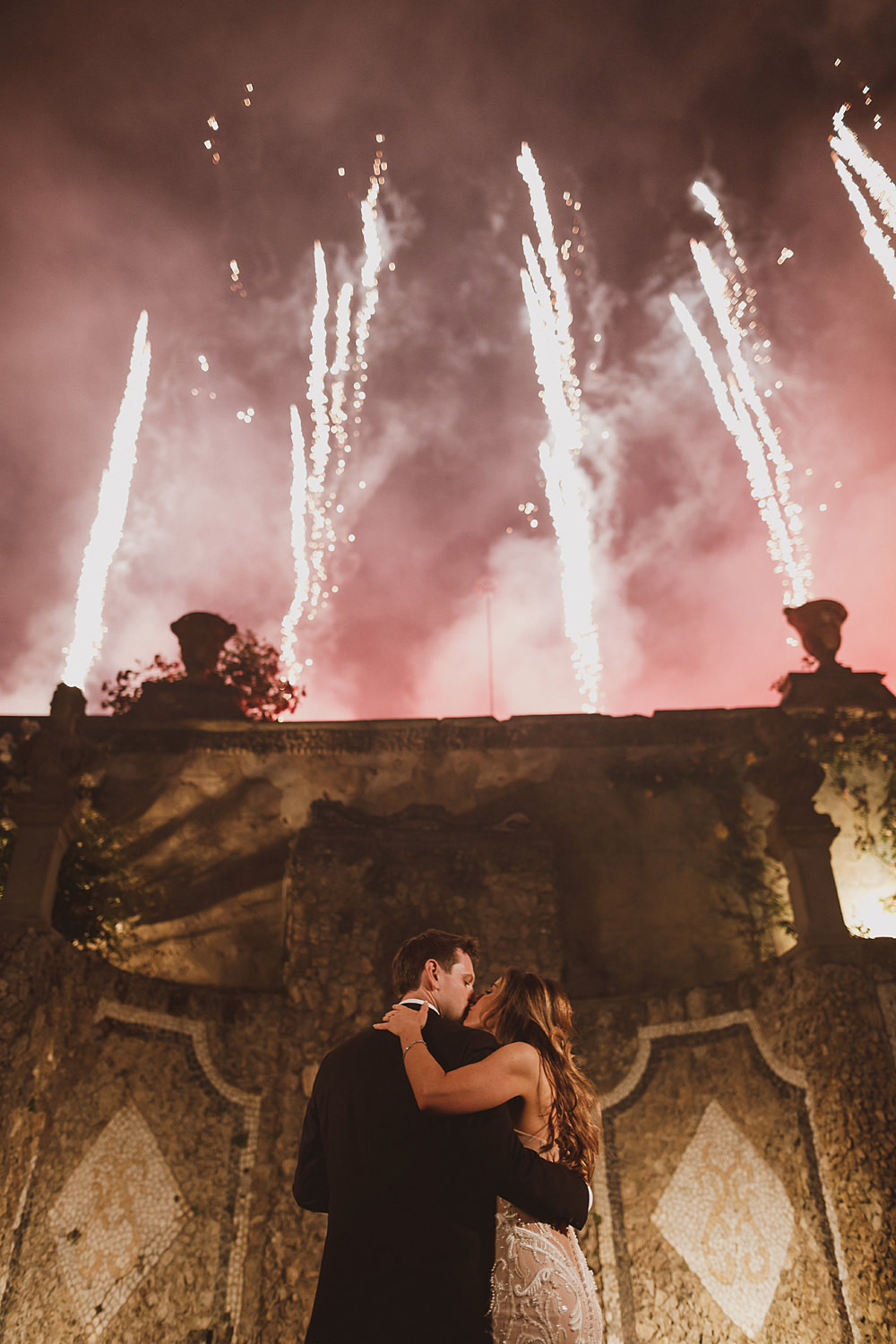 Fireworks Villa Gamberaia Wedding Ed Peers Photography