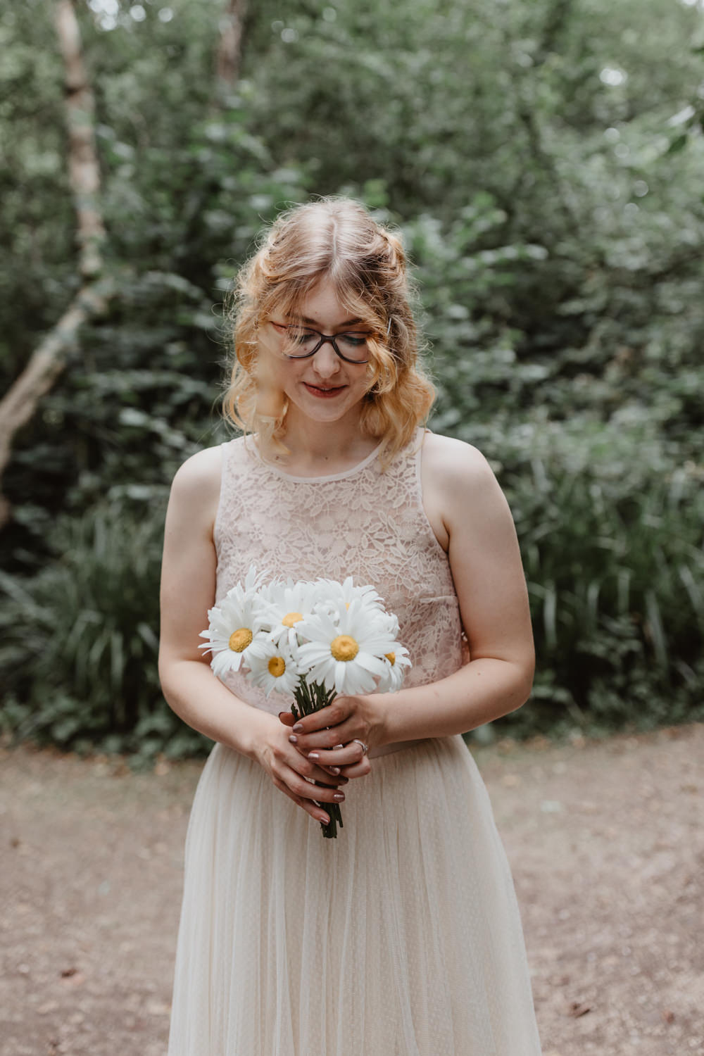 Dress Gown Bride Bridal Tulle Skirt Crop Top Lace Bird Hide Wedding Stevie Jay Photography