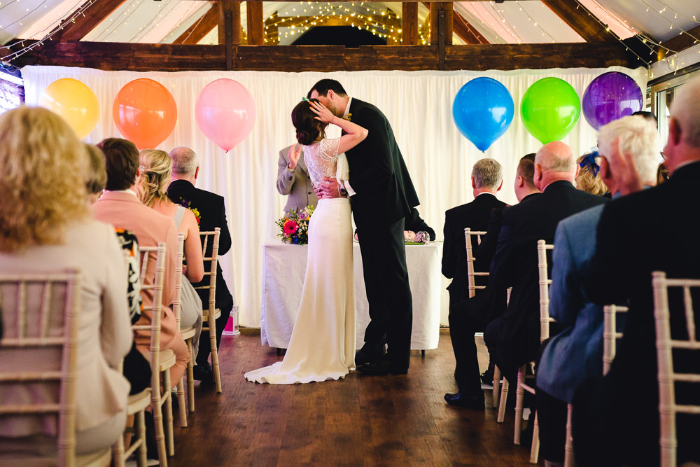 Balloons Ceremony Birtsmorton Court Wedding The Dignums