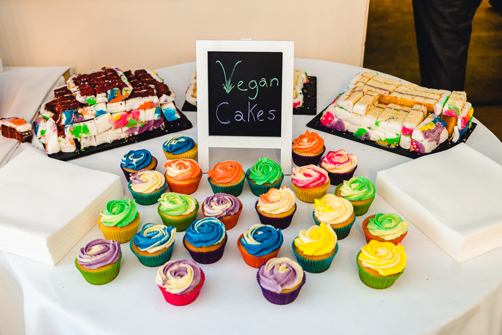 Colourful Rainbow Cupcakes Birtsmorton Court Wedding The Dignums