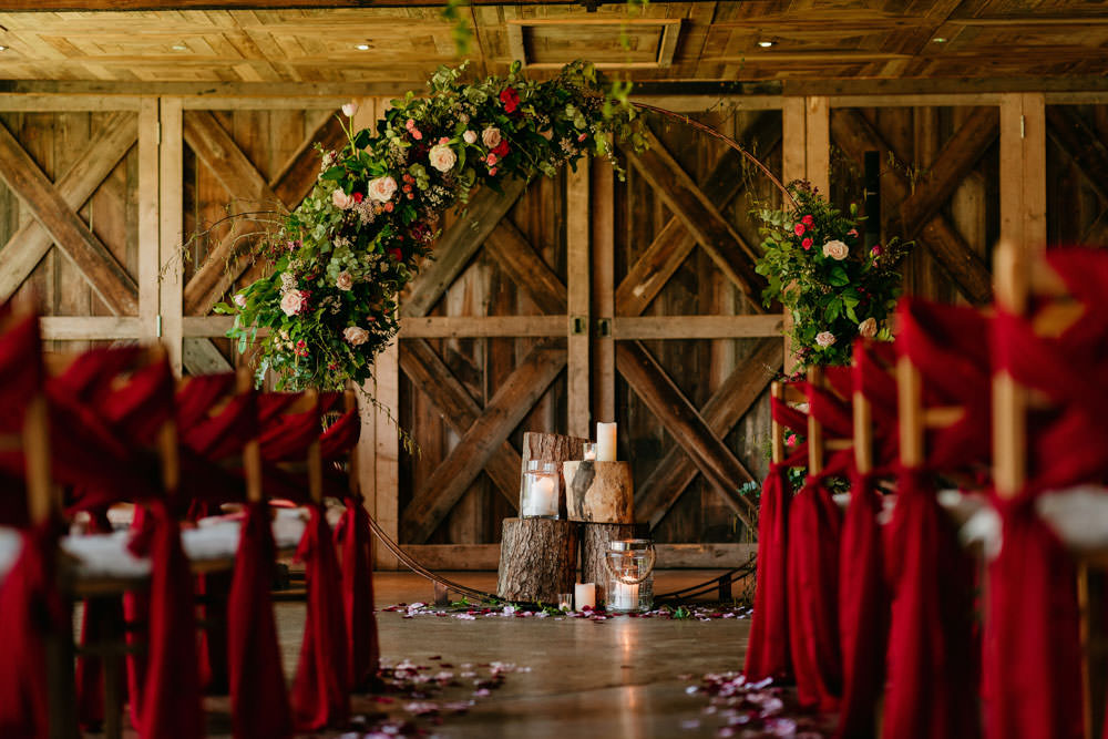 Burgundy Barn Wedding Jarek Lepak