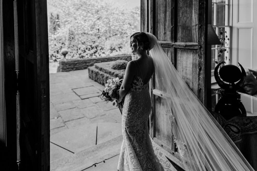 Dress Gown Bride Bridal Veil Lace Tara Lauren Blush Burgundy Barn Wedding Jarek Lepak