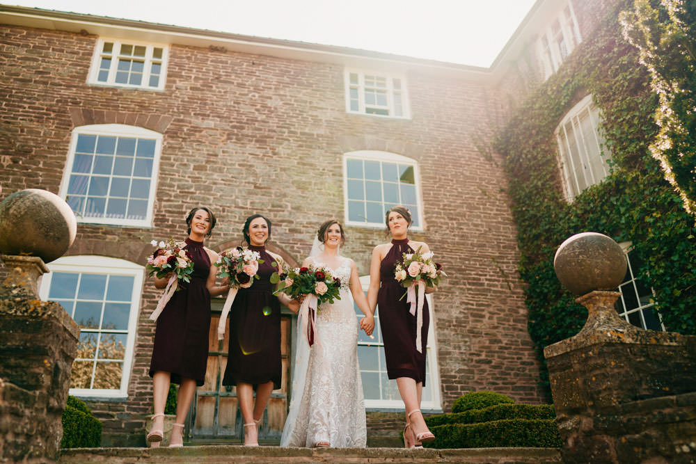 Bridesmaids Bridesmaid Dress Dresses Bouquets Burgundy Barn Wedding Jarek Lepak