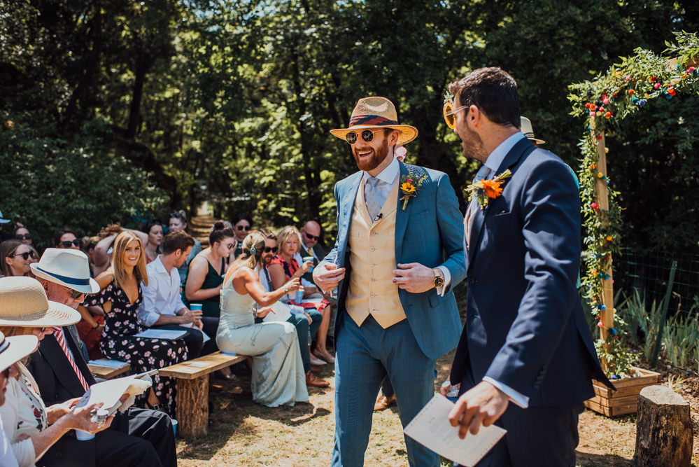 Groom Groomemen Suits Hats Waistcoats Chateau de Lacoste Wedding The Shannons Photography