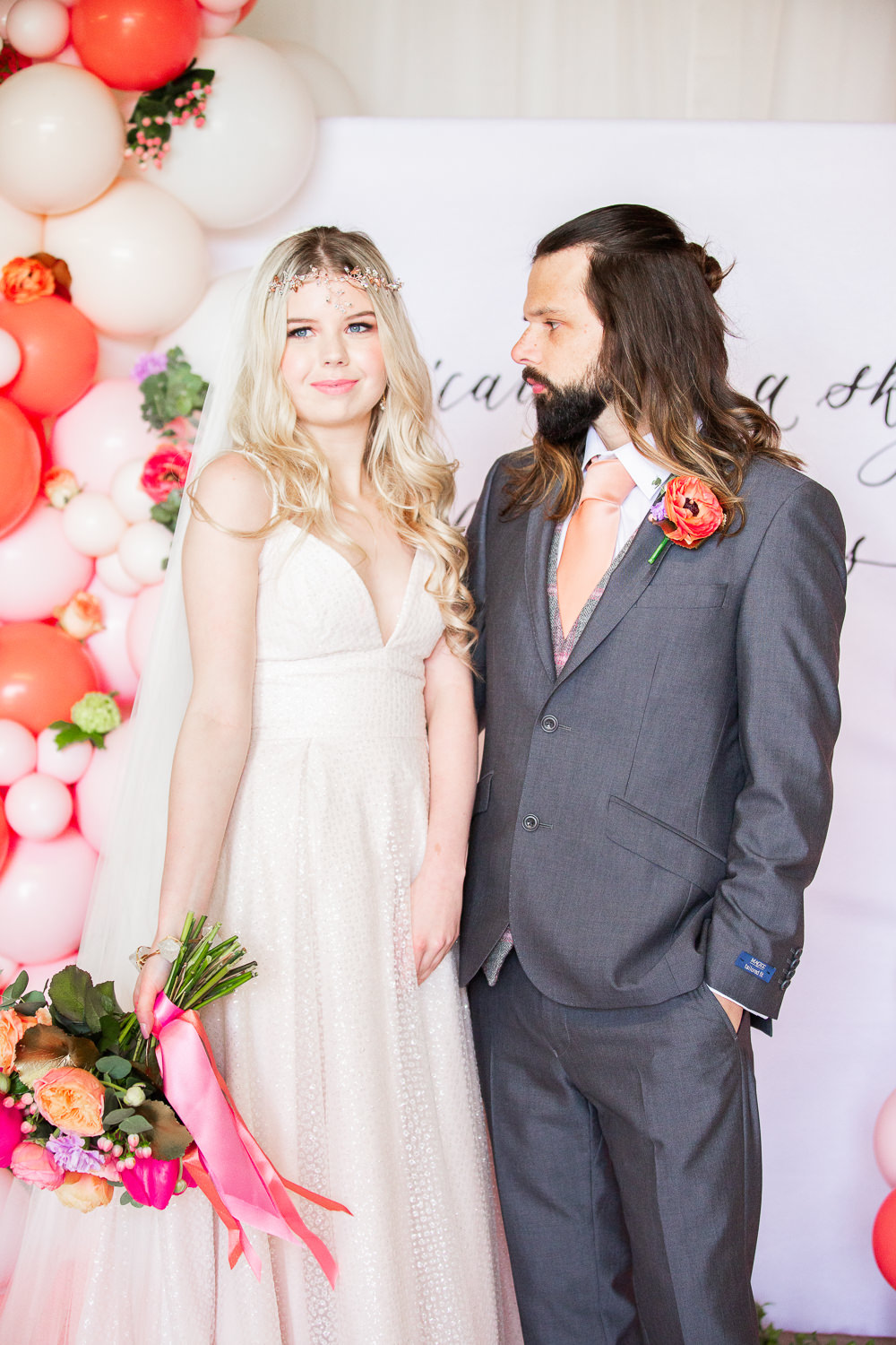 Coral Peach Wedding Ideas Courtney Dee Photography