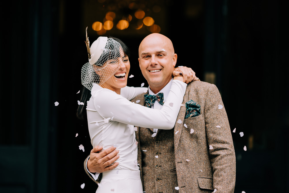 Confetti Glazebrook House Wedding Harriet Bird Photography
