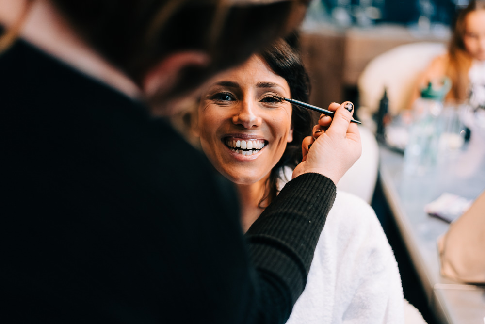 Bride Bridal Make Up Glazebrook House Wedding Harriet Bird Photography