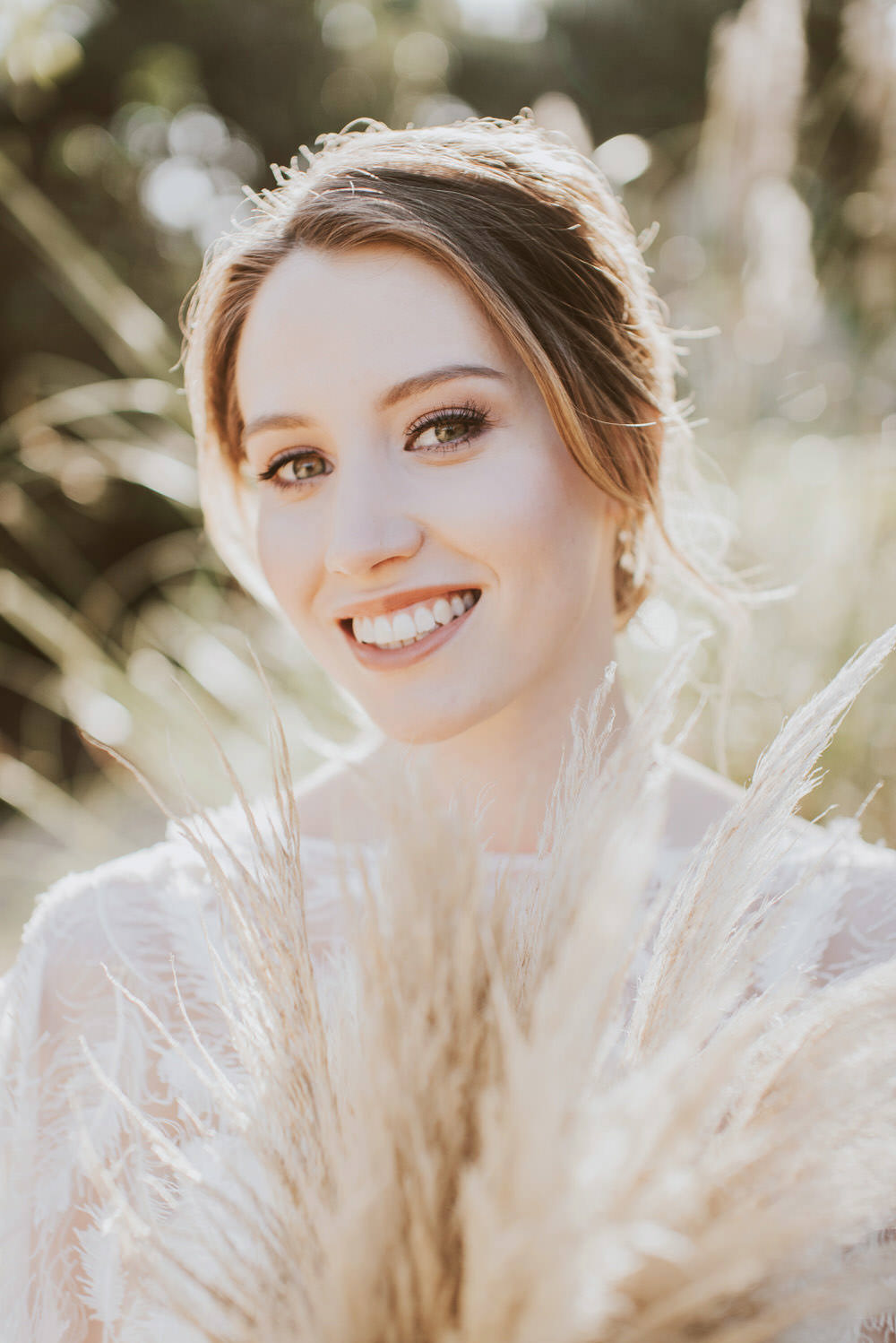 Bride Bridal Make Up Green Gold Wedding Ideas Samantha Davis Photography