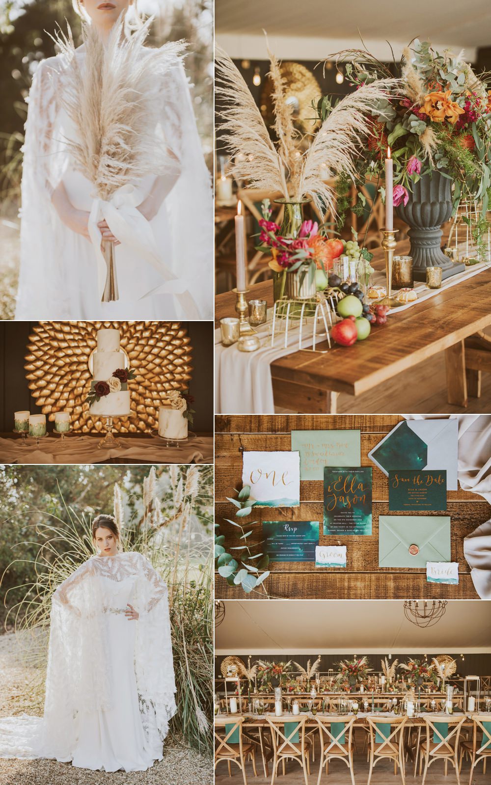 Green Gold Wedding Ideas Samantha Davis Photography
