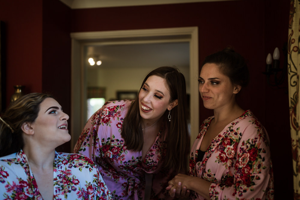 Bride Bridal Dressing Gowns Robes Haughley Park Barn Wedding Him and Her Wedding Photography