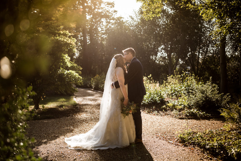 Dress Gown Bride Bridal Lace Veil Haughley Park Barn Wedding Him and Her Wedding Photography