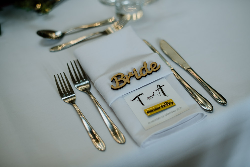 Laser Cut Place Names Indie Autumn Wedding Kazooieloki Photography