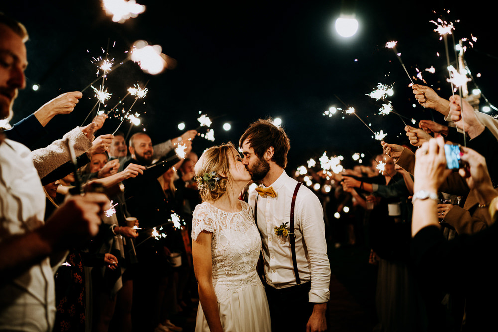 Sparkler Sparklers Send Off Exit Individual Tipi Wedding Bridgwood Wedding Photography