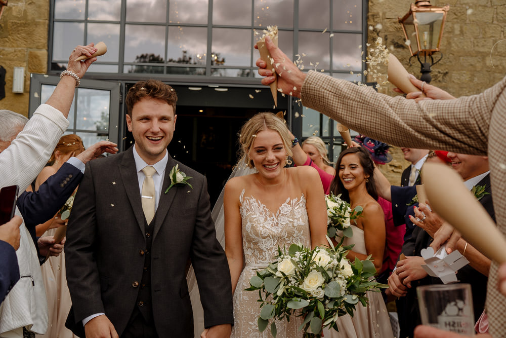 Confetti Industrial Barn Wedding Toast Of Leeds
