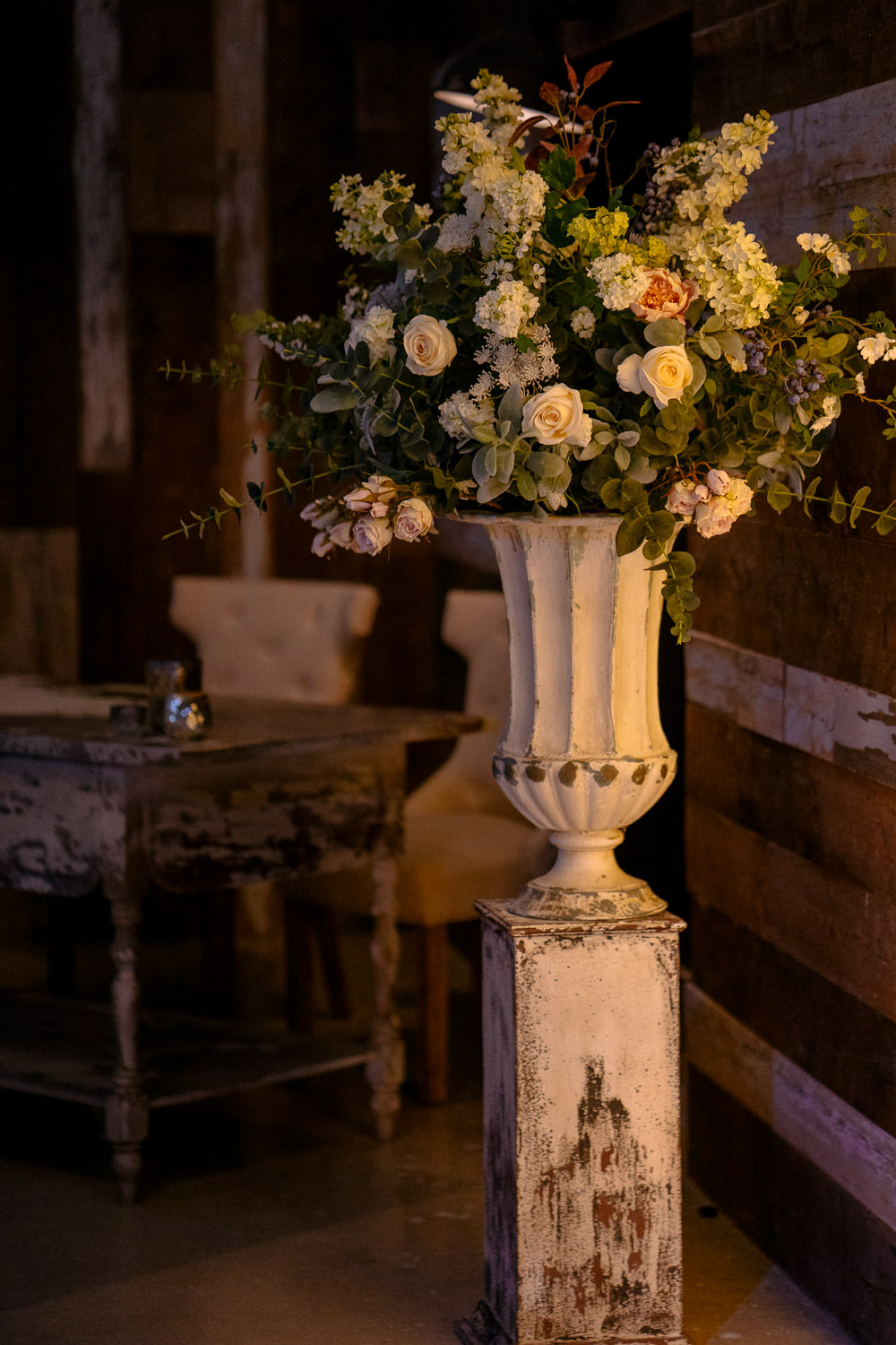 Tall Flowers Flower Arrangement Industrial Barn Wedding Toast Of Leeds