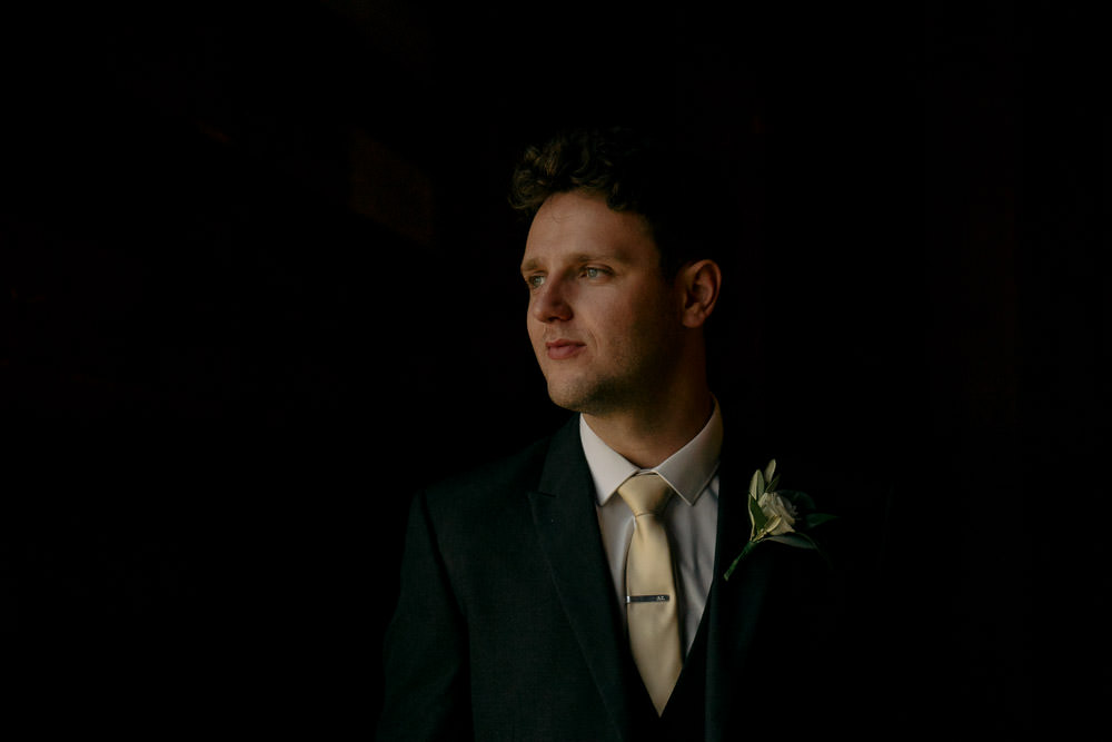 Groom Suit Groomsmen Gold Ties Grey Industrial Barn Wedding Toast Of Leeds