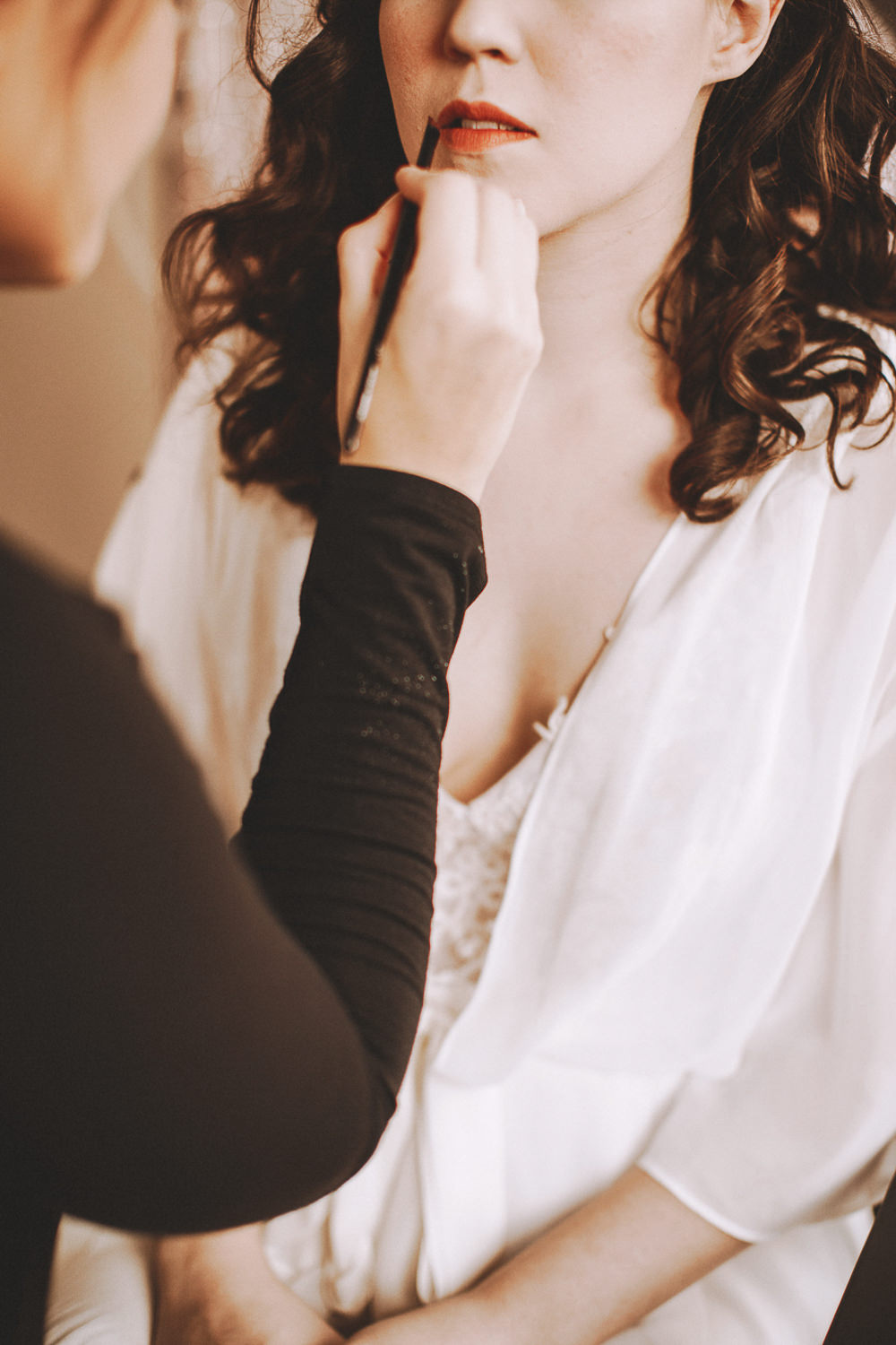 Bride Bridal Make Up Industrial Distillery Wedding Nessa K Photography