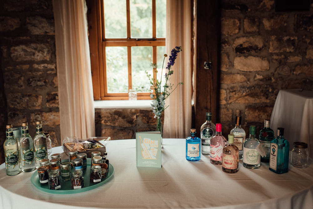 Gin Bar Drinks Lineham Farm Wedding Marni V Photography