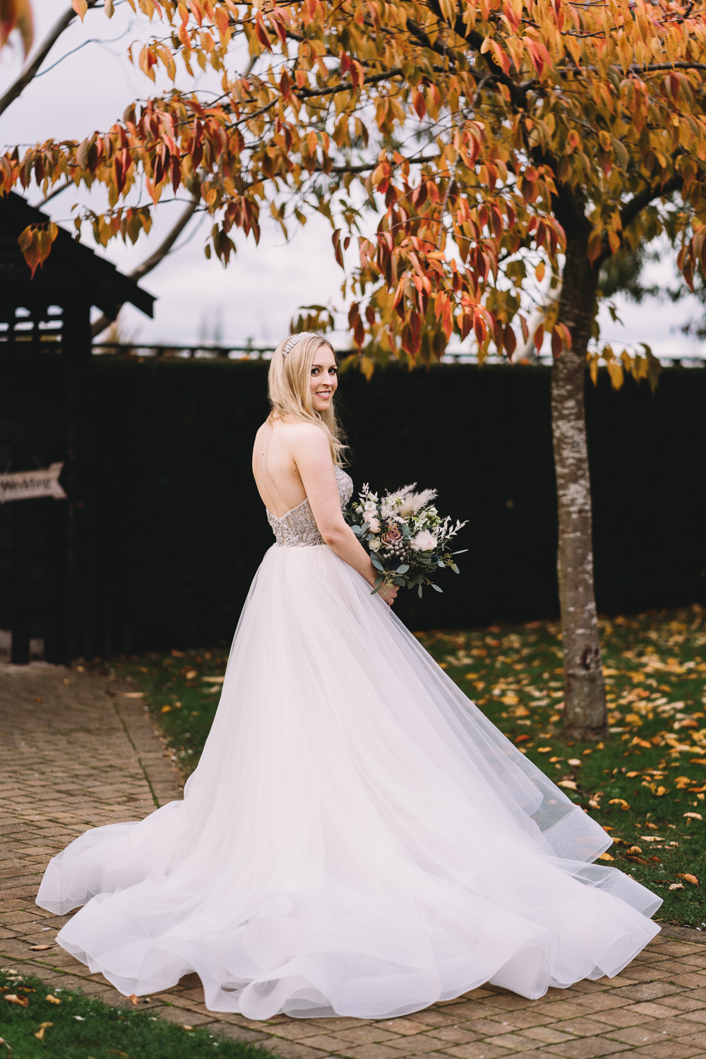 Dress Gown Bride Bridal Princess Strapless Tulle Skirt Maidens Barn Wedding Sophie Oldhamstead Photography