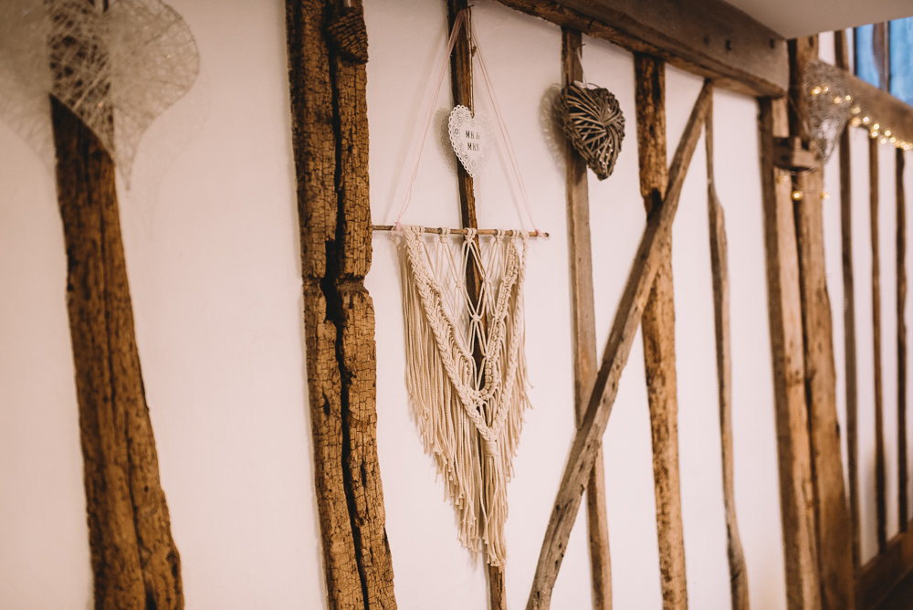 Macrame Wall Hanging Maidens Barn Wedding Sophie Oldhamstead Photography