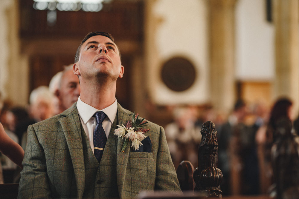 Groom Groomsmen Suit Tweed Jacket Waistcoat Chinos Tie Marquee Wedding Home The Chamberlins