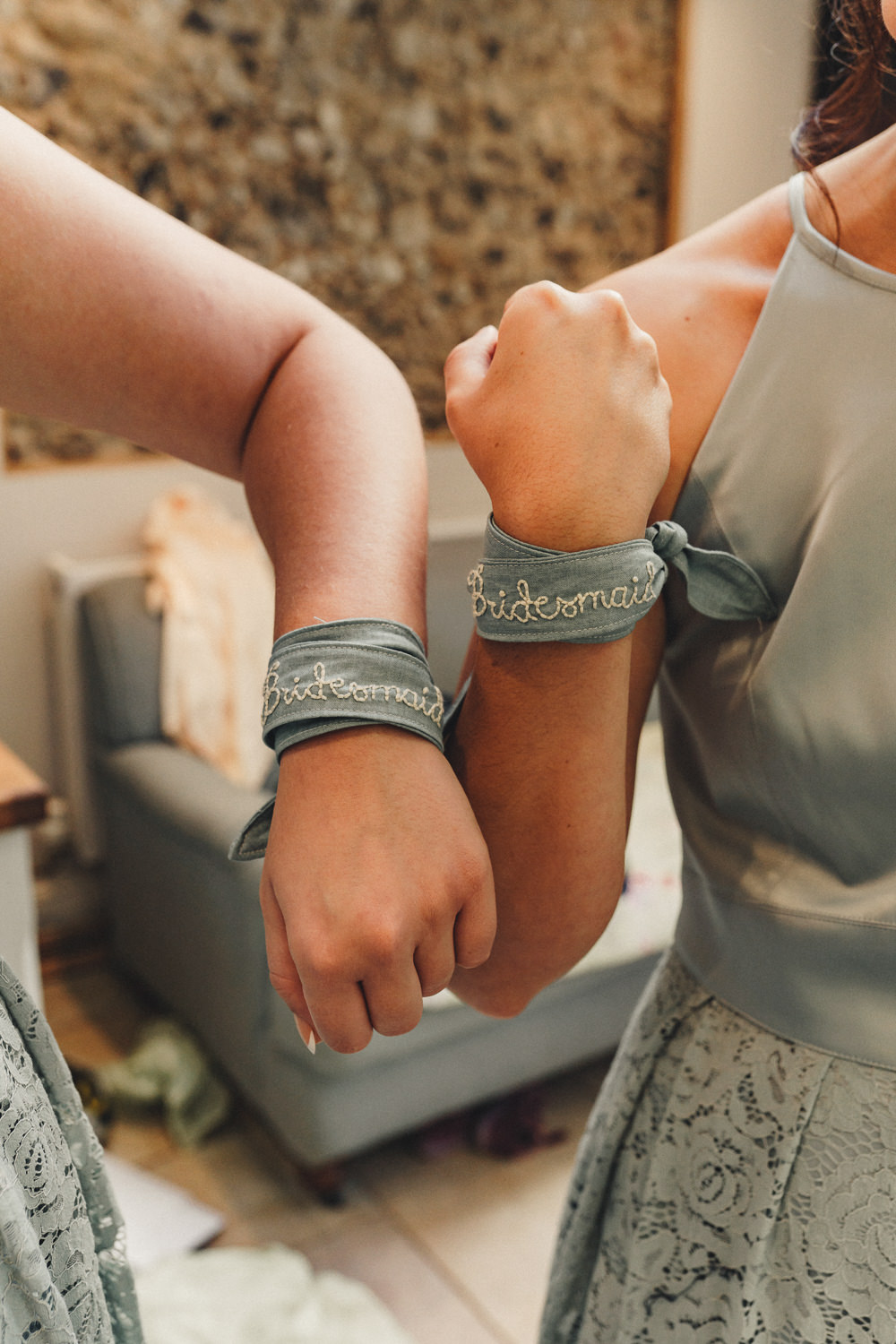 Bridesmaids Bridesmaid Bracelet Wrist Band Marquee Wedding Home The Chamberlins