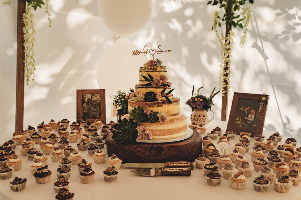 Cake Table Cupcakes Marquee Wedding Home The Chamberlins