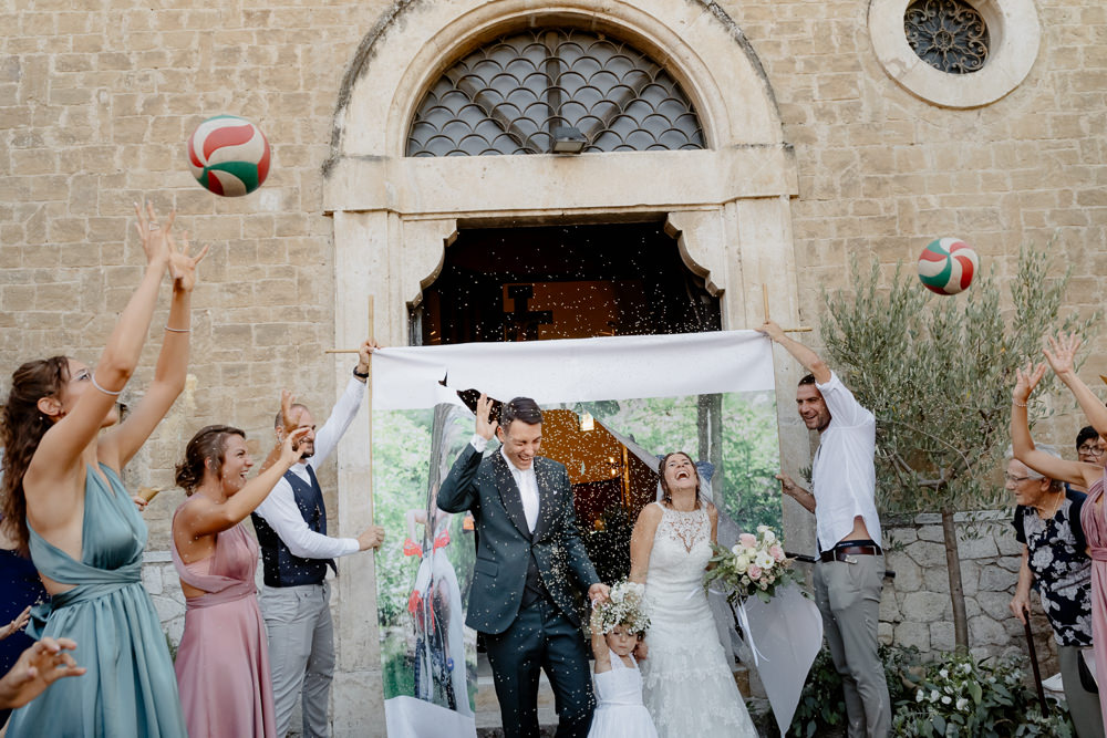 Confetti Throw Natural Italy Villa Wedding Flavia Eleonora Tullio