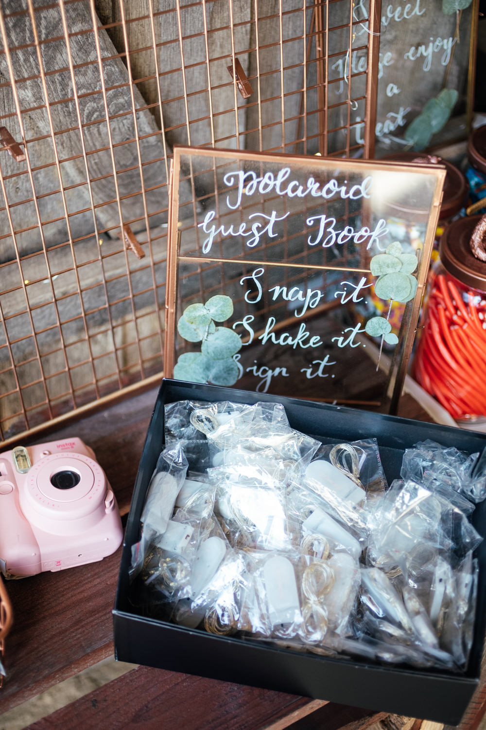 Polaroid Guest Book Oak Barn Wedding Matilda Delves Photography