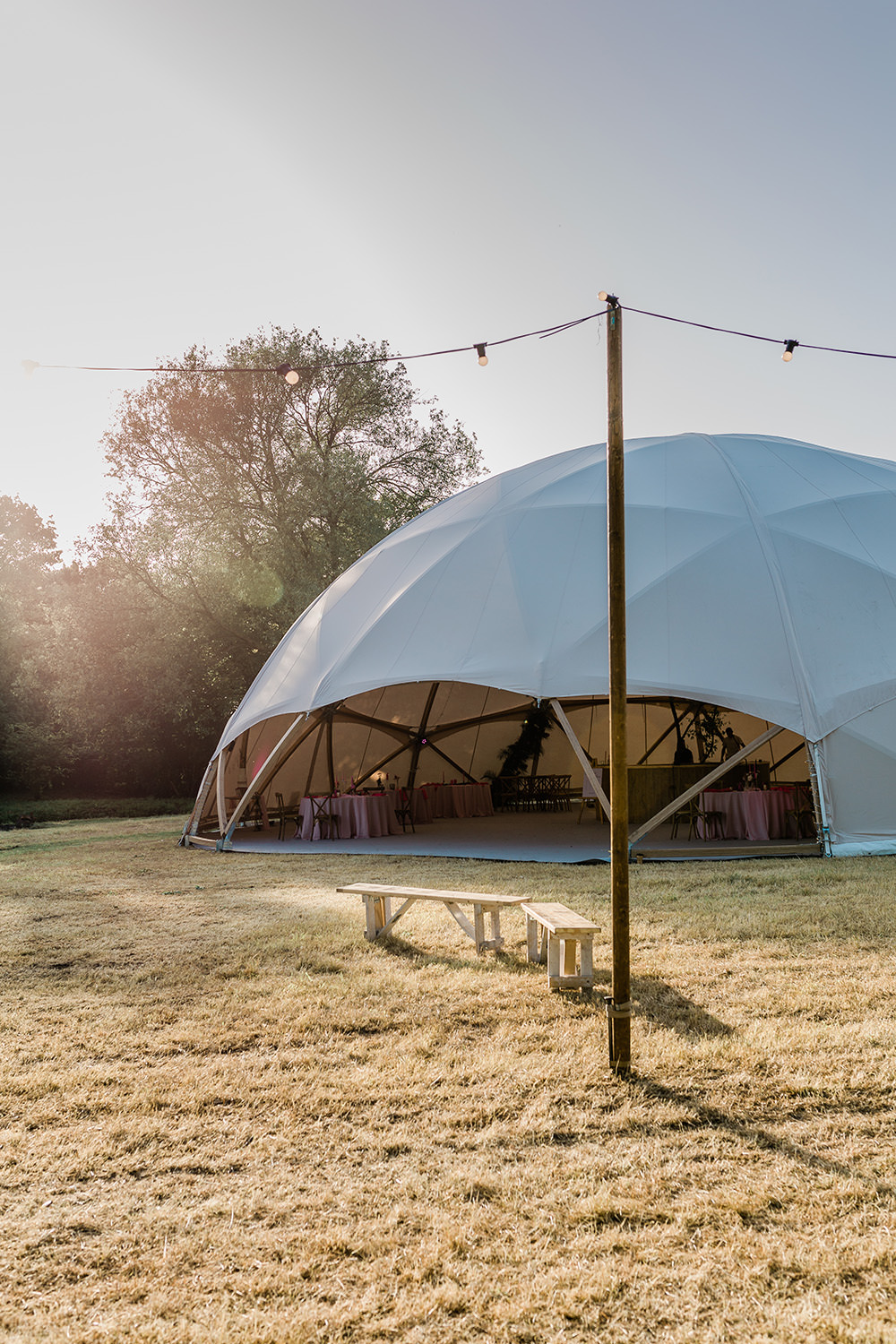 Pink Geodome Wedding Ideas Louise Henesy Photography