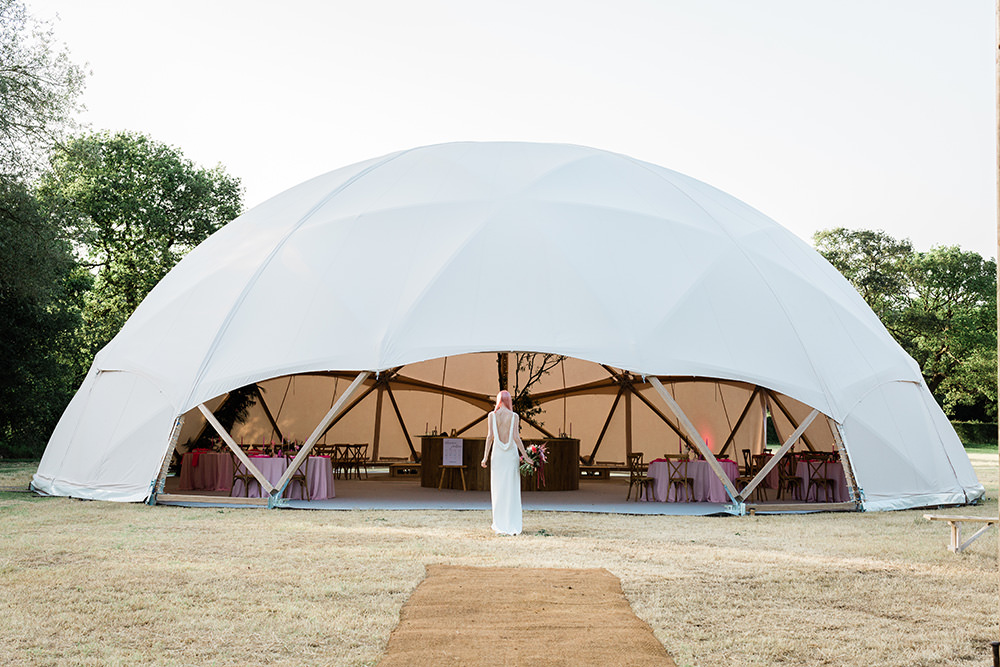 Pink Geodome Wedding Ideas Louise Henesy Photography