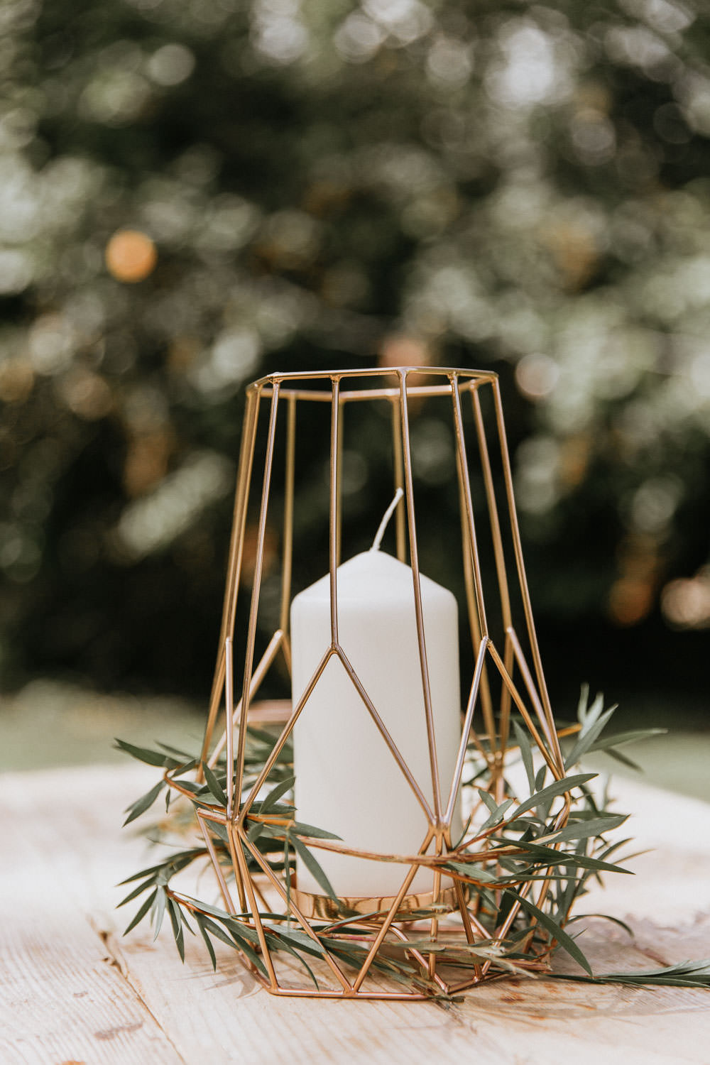 Terrarium Wire Candle Holder Greenery Summer Boho Wedding Wild Tide Weddings