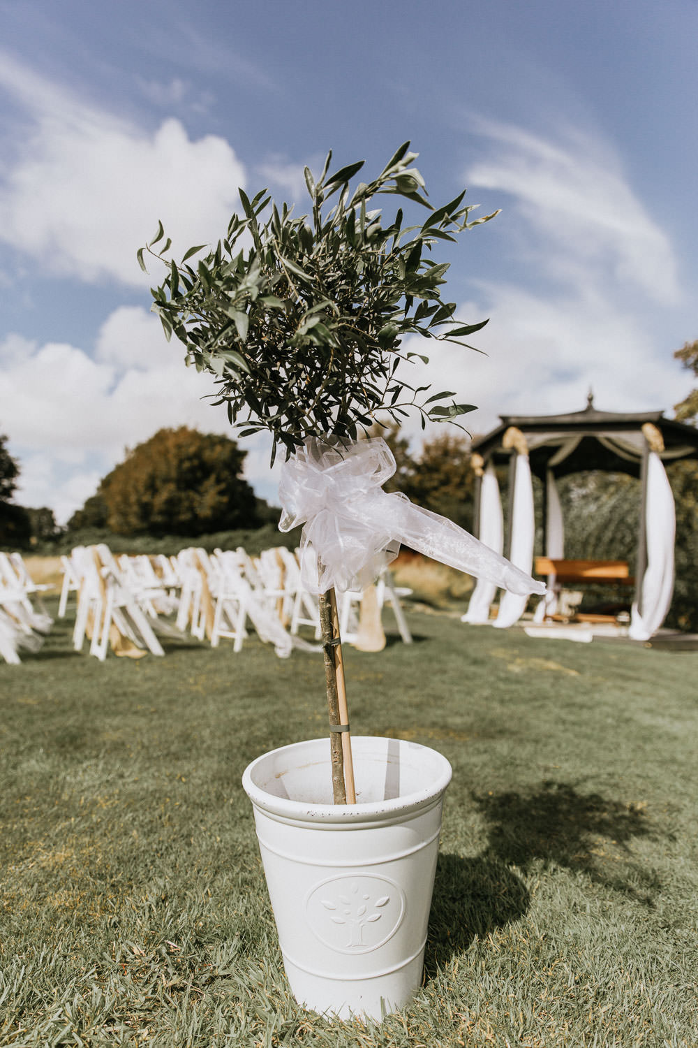 Bay Tree Ceremony Bow Summer Boho Wedding Wild Tide Weddings