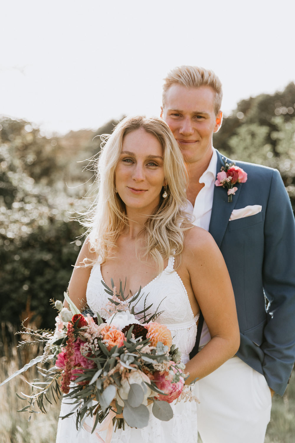 Summer Boho Wedding Wild Tide Weddings Bride Bridal Hair Make Up