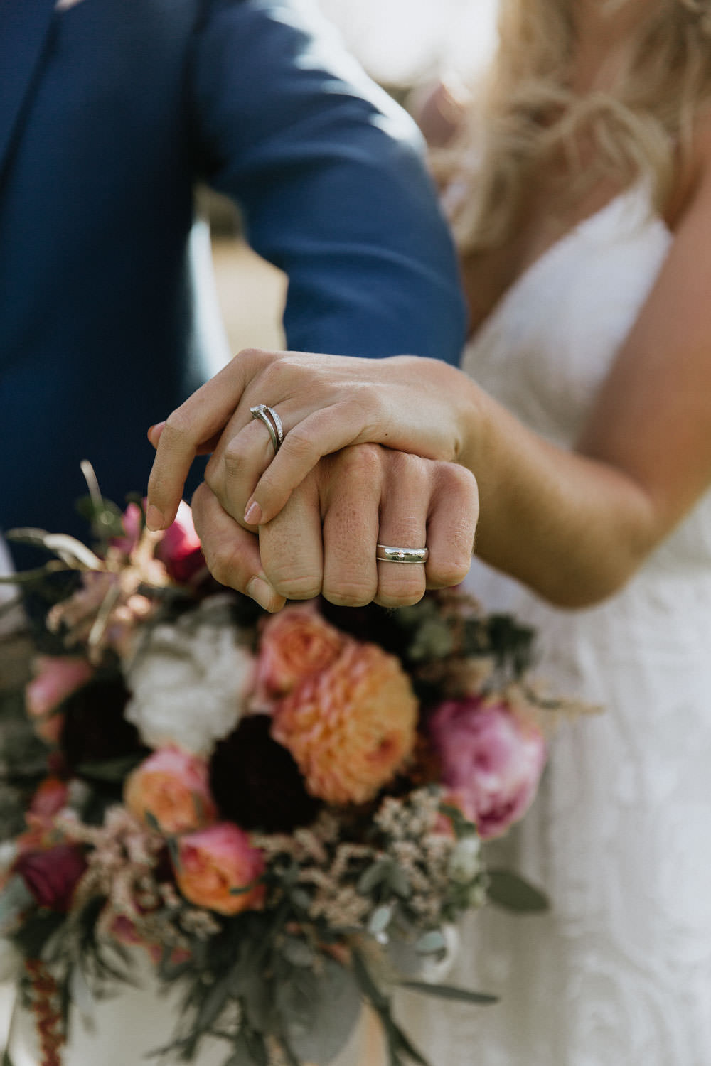 Rings Bands Bride Groom Summer Boho Wedding Wild Tide Weddings