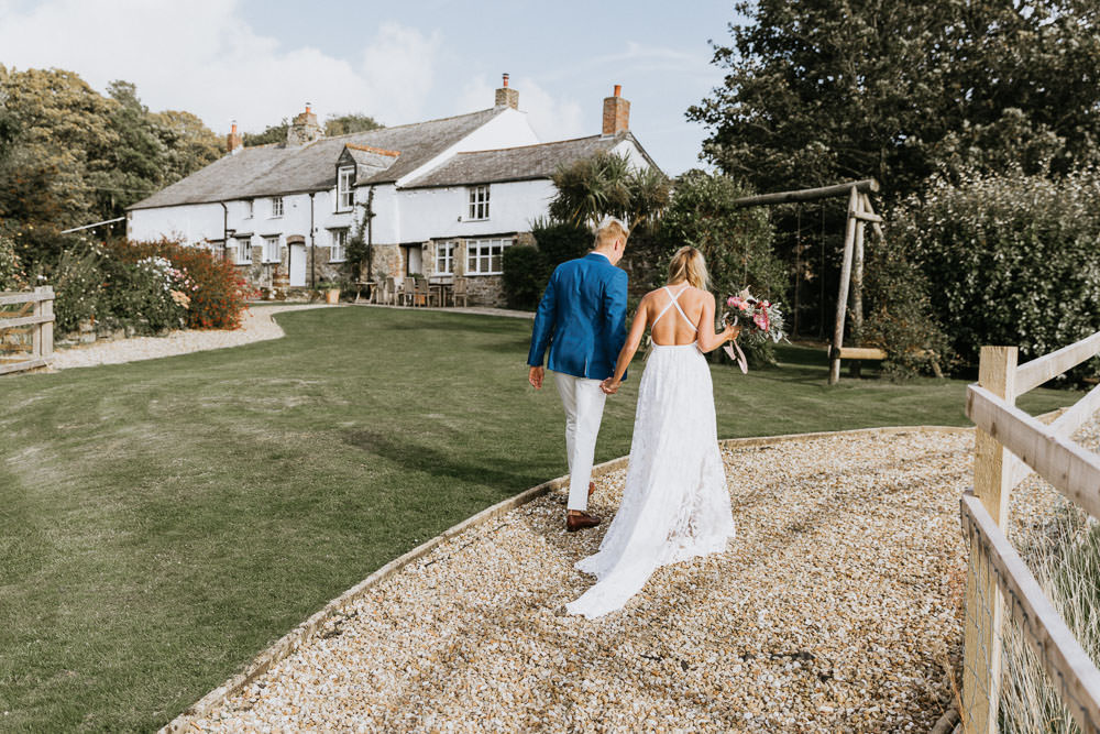 Colan Barton Cornwall Summer Boho Wedding Wild Tide Weddings