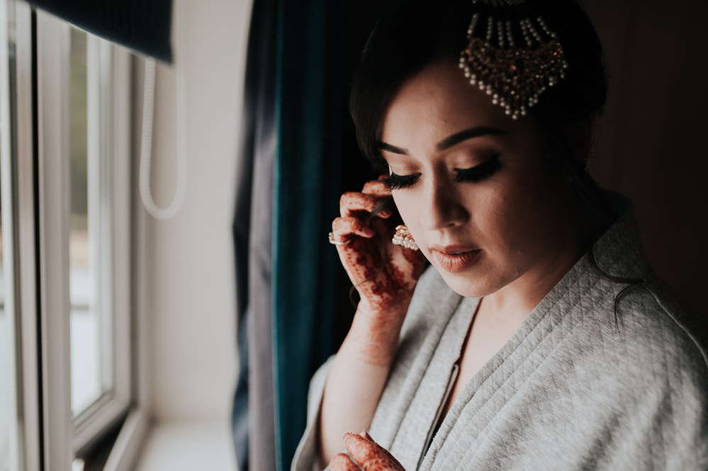 Bride Bridal Make Up Swancar Farm Country House Wedding Maree Frances Photography