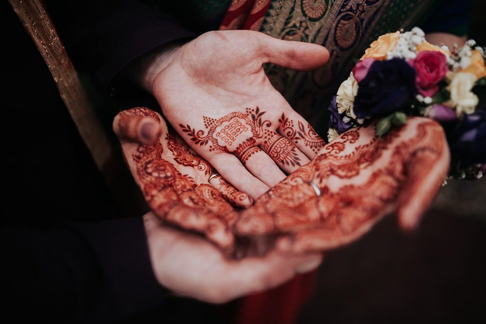 Henna Bride Bridal Groom Swancar Farm Country House Wedding Maree Frances Photography