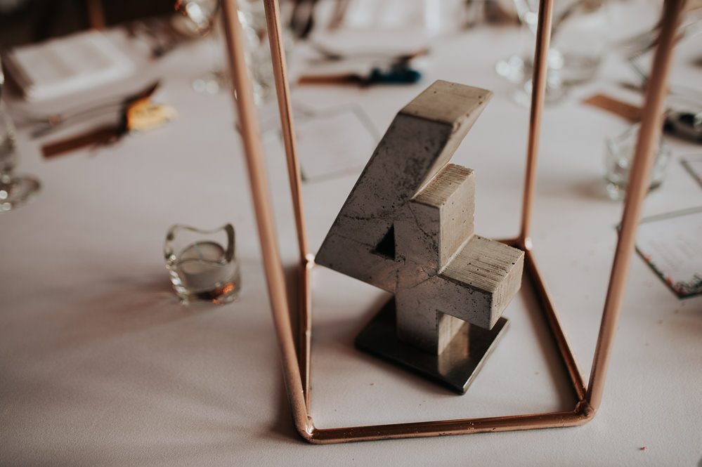 Concrete Table Name Number Swancar Farm Country House Wedding Maree Frances Photography