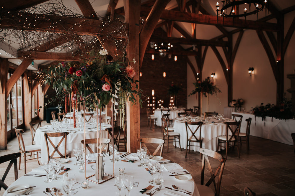 Barn Flowers Decor Decoration Swancar Farm Country House Wedding Maree Frances Photography