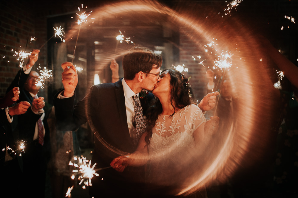 Sparklers Sparkler Exit Send Off Swancar Farm Country House Wedding Maree Frances Photography
