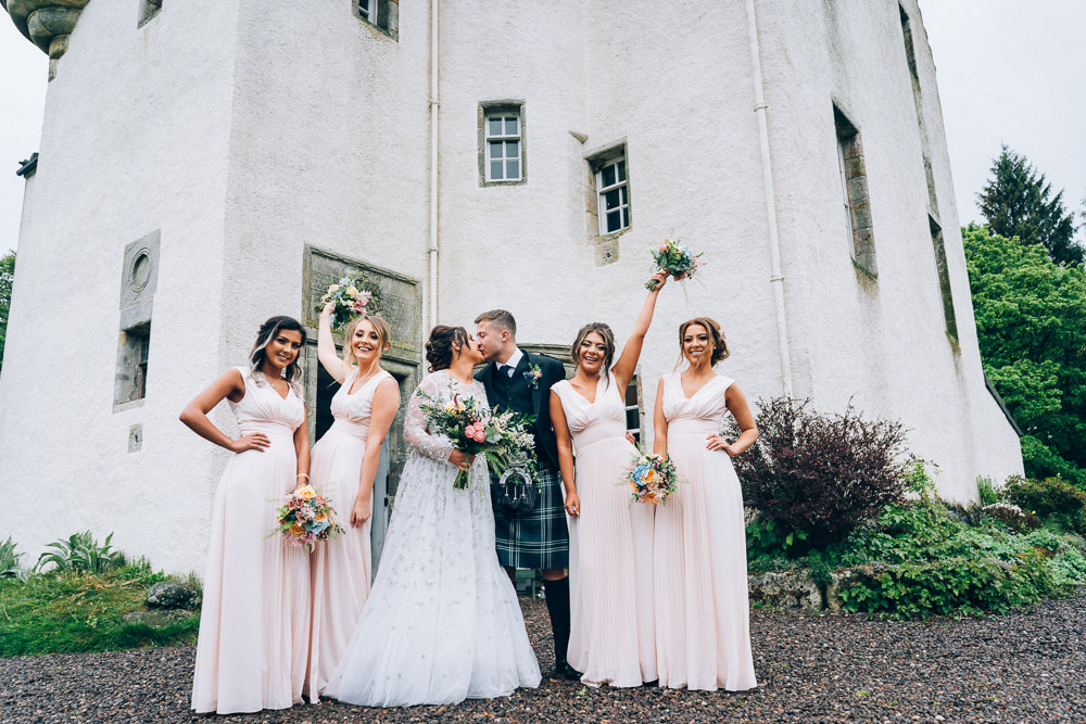 Bridesmaids Bridesmaid Dress Dresses Tullibole Castle Wedding Casey Avenue Photography