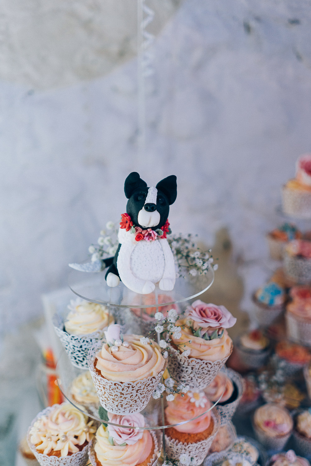 Cupcake Stand Tower Dog Topper Tullibole Castle Wedding Casey Avenue Photography