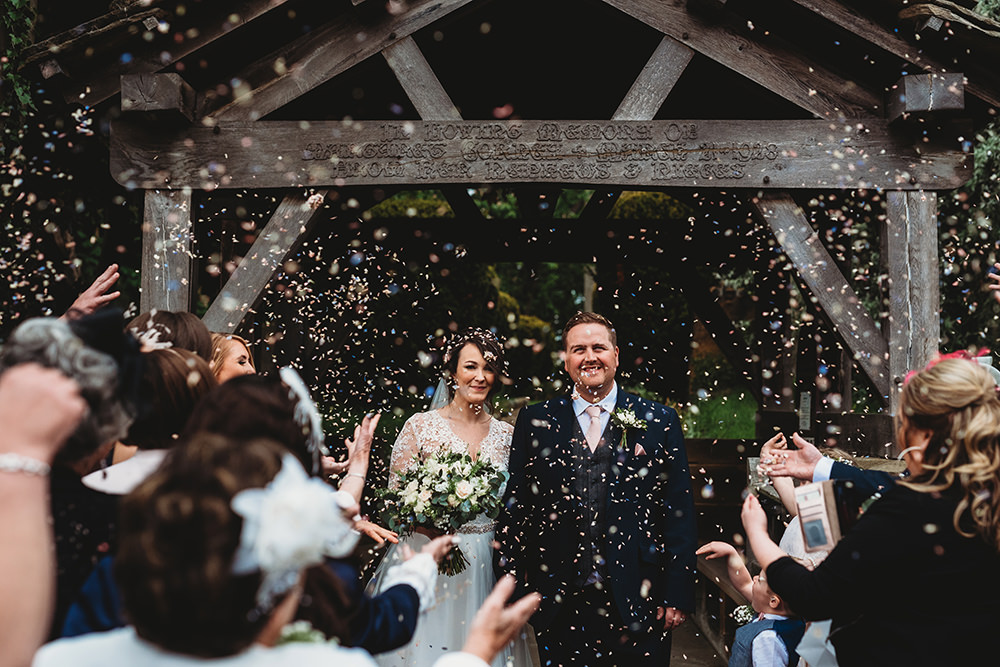 Confetti Throw Whinstone View Wedding Emma Adamson Photography