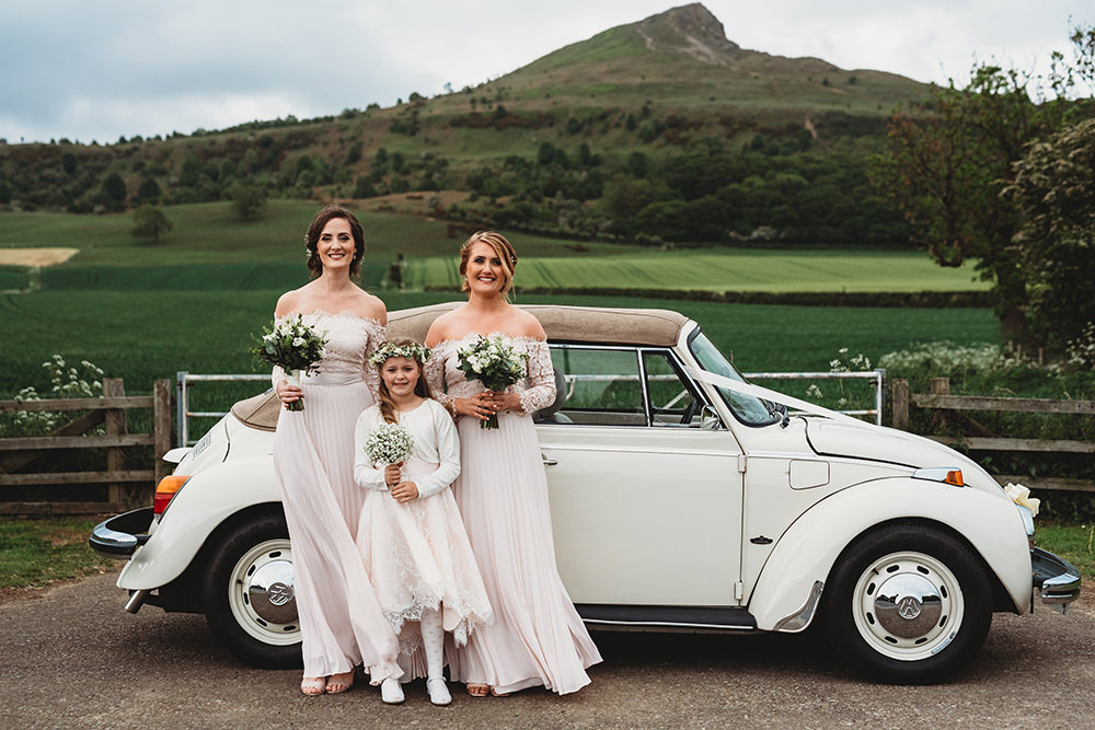 VW Beetle Car Transport Whinstone View Wedding Emma Adamson Photography