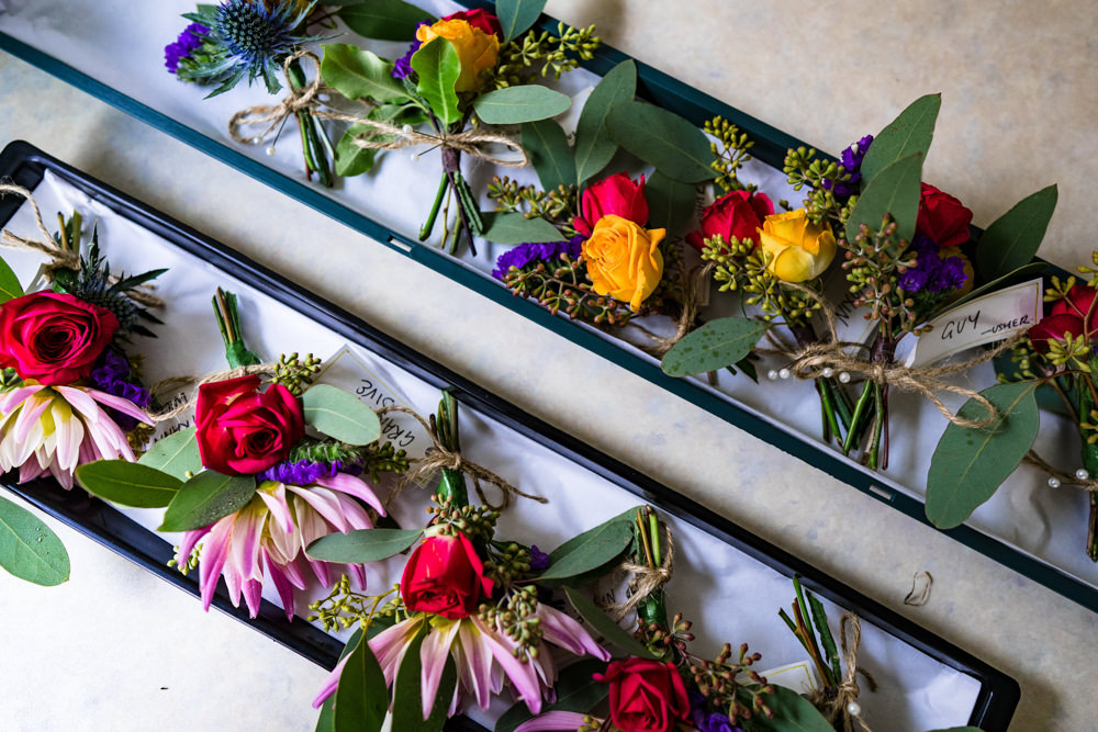 Buttonhole Flowers Anstey Hall Wedding Jonny Barratt Photography