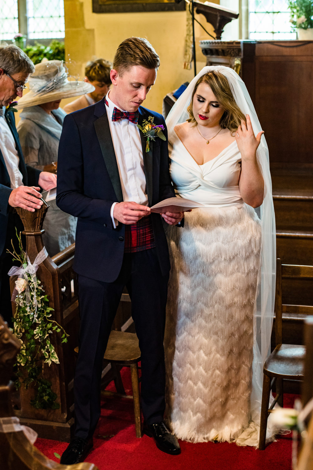 Dress Gown Bride Bridal Halfpenny London Tassel Fringe Anstey Hall Wedding Jonny Barratt Photography