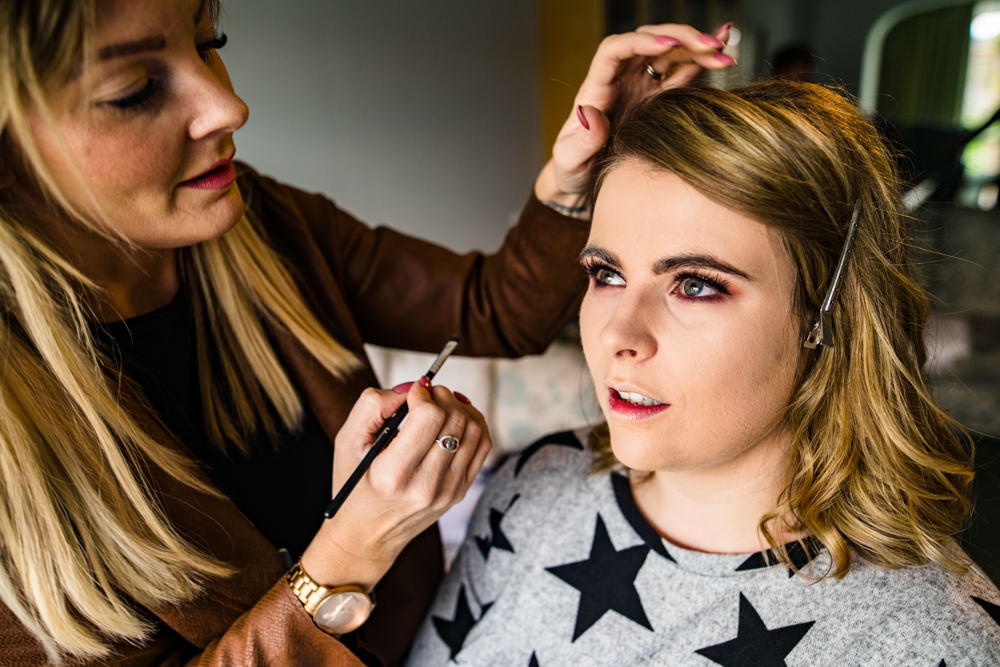 Bride Bridal Make Up Anstey Hall Wedding Jonny Barratt Photography